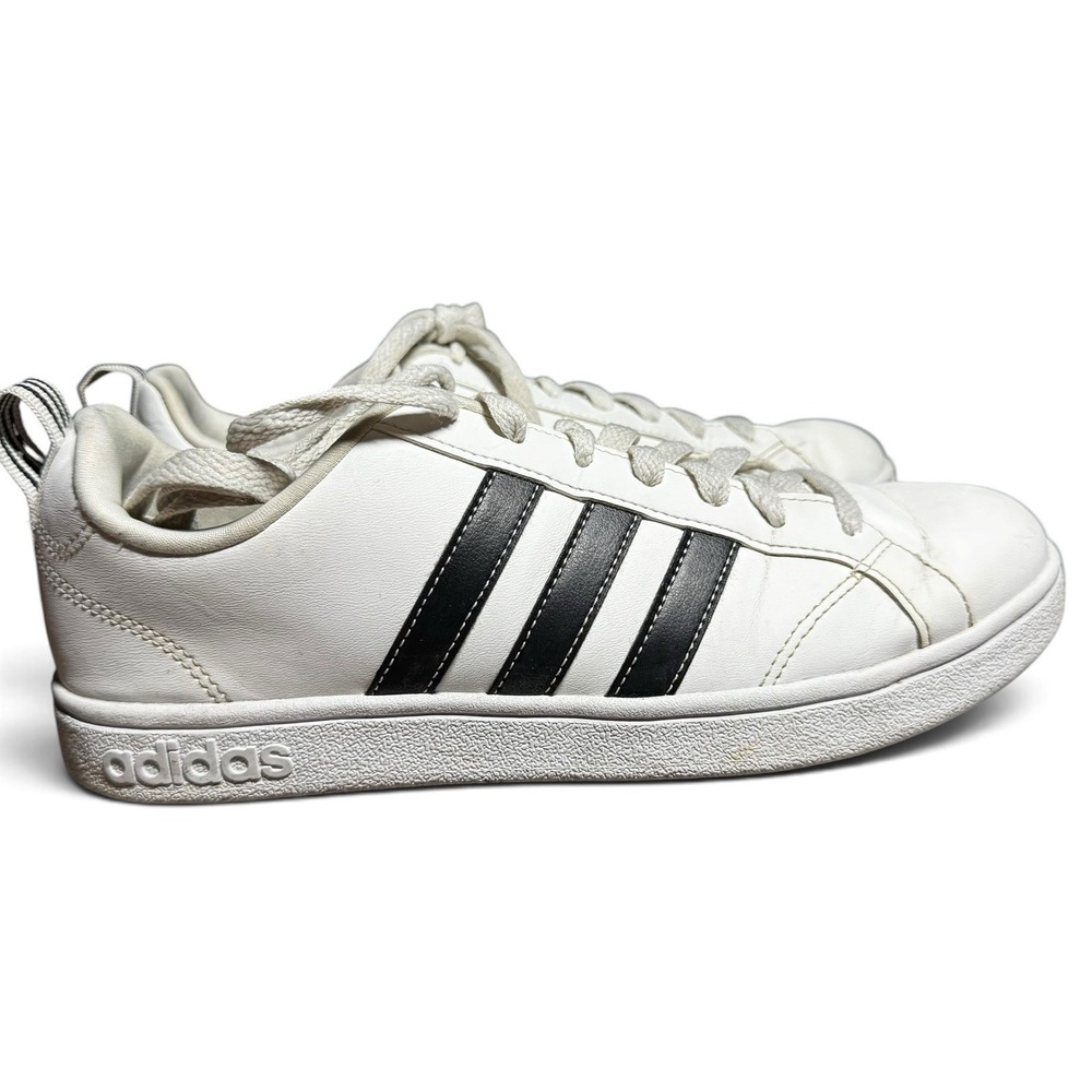 Adidas Grand Court White Black Stripe Sneakers Women's Size 7.5 Leather